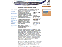 Tablet Screenshot of physicalworld.org